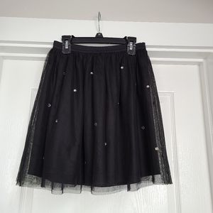 Black Tulle Skirt.